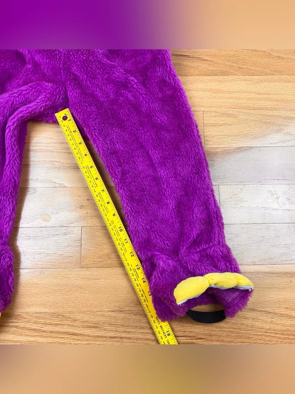 Barney The Purple Dinosaur Sherpa Fleece Kids Costume Zip 1997 halloween 4-6